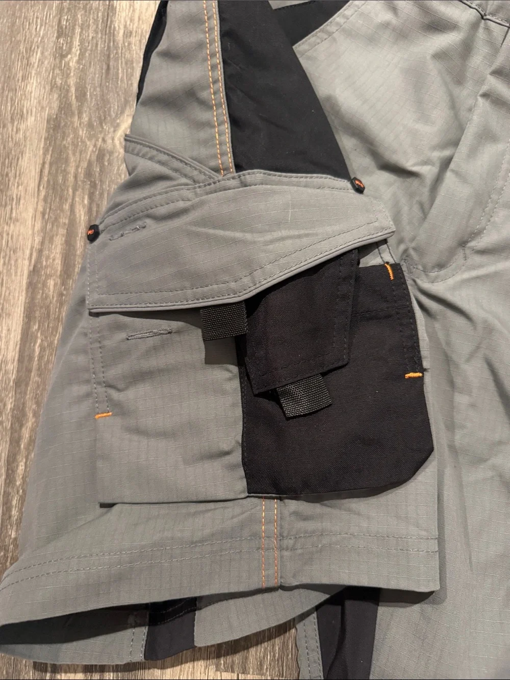 Timberland PRO Gray and Black Cargo Work Shorts